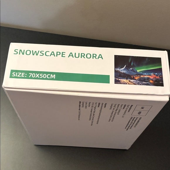 Snowscape Aurora Borealis Scenic Jigsaw Puzzle;  1000 pc;  Northern Lights - Picture 3 of 9